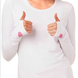 Heart soul long sleeves under scrub T-shirt